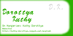 dorottya kuthy business card